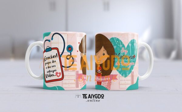 Diseño Tazón Avatars Matrona – Ilustración Propia (2022)