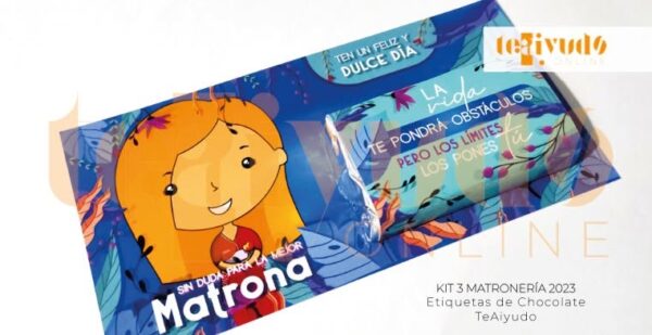 Kit Etiquetas Chocolates Matronería (2023)