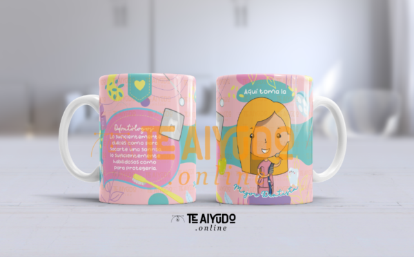 Tazón Avatars Frase "Mejor Dentista" Odontología (2022)