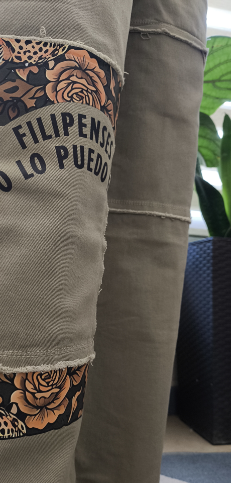 Pantalón Intervenido Estampado Evangelio
