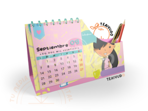 Mockups odontología 23 TeAiyudo (1) Calendario Escritorio Avatars Odontóloga (2026-2027)